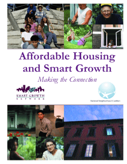 Affordable Housing and Smart Growth