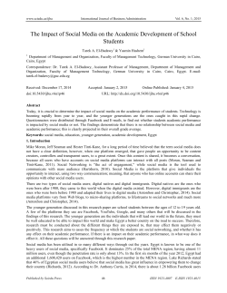 The Impact of Social Media on the Academic Development of School