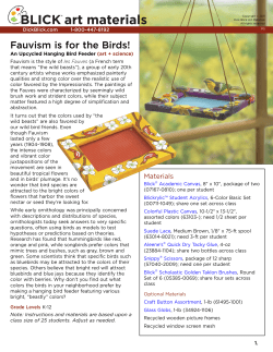 Fauvism is for the Birds! - Blick Art Materials