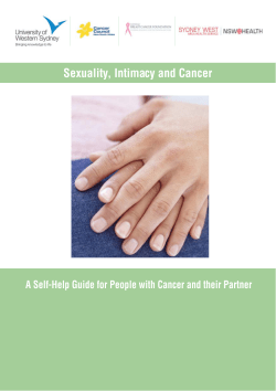 Sexuality, Intimacy and Cancer