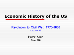 Economic History of the US