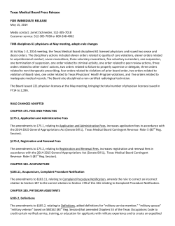 Press Release May 15, 2014