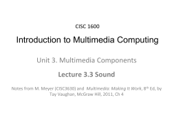 Sound - Computer and Information Science