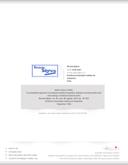 Spanish pronominal clitics and verb endings in relational