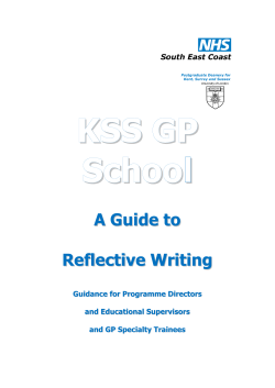A Guide to Reflective Writing