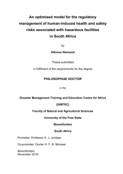 An optimised model for the regulatory management of human