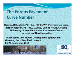 The Porous Pavement Curve Number