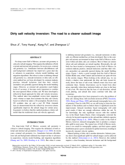 Dirty salt velocity inversion: The road to a clearer subsalt image