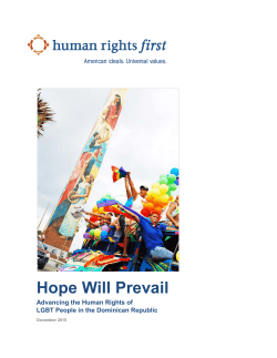 Hope Will Prevail - Human Rights First