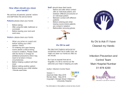 Infection Control. Hand Hygiene