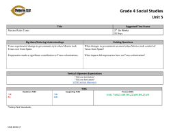 Unit 5, Mexico Rules Texas