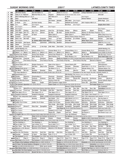 SUNDAY MORNING GRID 2/26/17 LATIMES.COM/TV TIMES