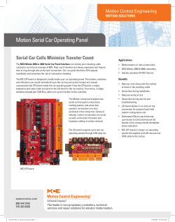Motion Serial Car Operating Panel