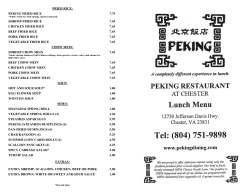 PEKING LUNCH MENU - pekingdining.com