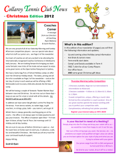 Collaroy Tennis Club News