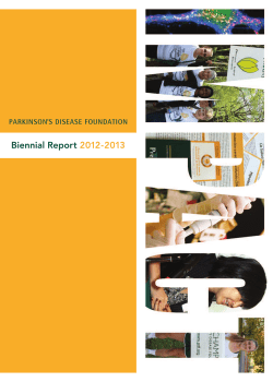 2012-2013 - Parkinson`s Disease Foundation