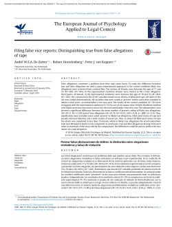 PDF - The European Journal of Psychology Applied to Legal Context