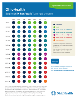 Runners and Walkers Get Ready!