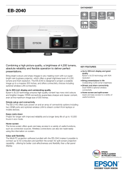 Epson EB-2040 Brochure