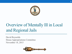 Overview of Mentally Ill in Local and Regional Jails