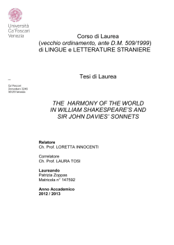 Corso di Laurea (vecchio ordinamento, ante DM