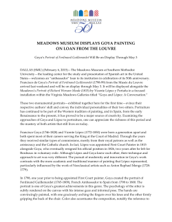 Meadows Museum Displays Goya Painting on Loan from the Louvre