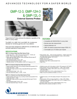 GMP-12-3 External Radiation Probe