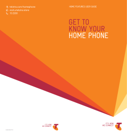 Home Features User Guide