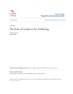 The Role of Gender in Sex Trafficking