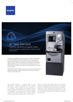 QC&trade; Quick Coin Count - Glory Global Solutions