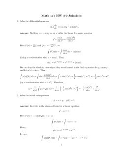 Math 115 HW #9 Solutions
