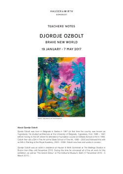 Djordje Ozbolt. Brave New World