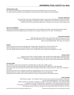 SWIMMING POOL SAFETY for Kids - Jeanie Neal Face