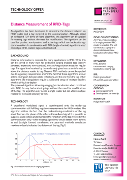 Distance Measurement of RFID-Tags