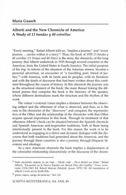 Maria Guasch Alberti and the New Chronicle of America: A Study of