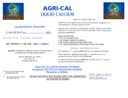 Derived From: Calcium Chloride NET WEIGHT 11.08 LBS. / GAL