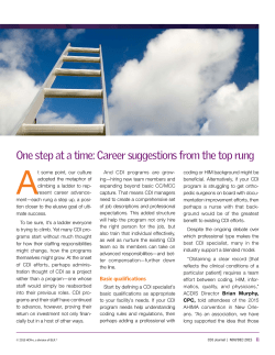 One step at a time: Career suggestions from the top rung