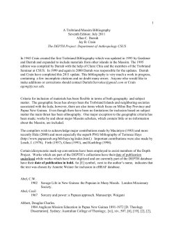 to the 2011 Trobriand/Massim