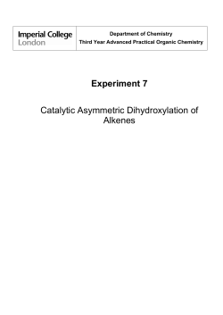 Catalytic Asymmetric Dihydroxylation Of Olefins