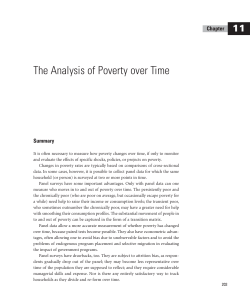 CHAPTER 11: The Analysis of Poverty over Time