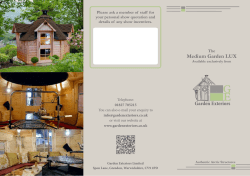 the Garden LUX Brochure