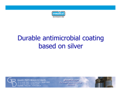 Durable antimicrobial coating based on silver