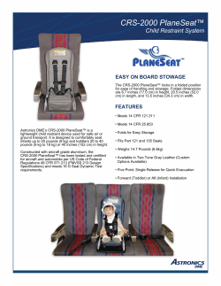 CRS-2000 PlaneSeat&trade;