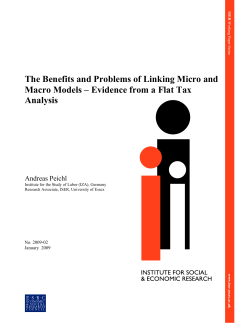 The Benefits and Problems of Linking Micro and Macro Models