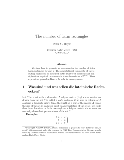 The number of Latin rectangles