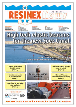 High tech elastic beacons for the new Suez Canal