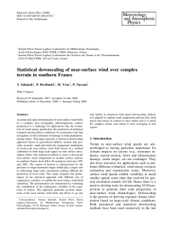 Statistical downscaling of near-surface wind over complex