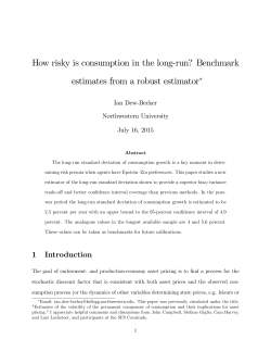 How risky is consumption in the long