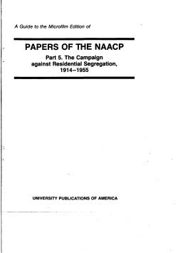 papers of the naacp