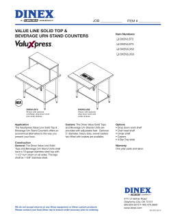 452_SolidTop_Urn Stand - Carlisle FoodService Products